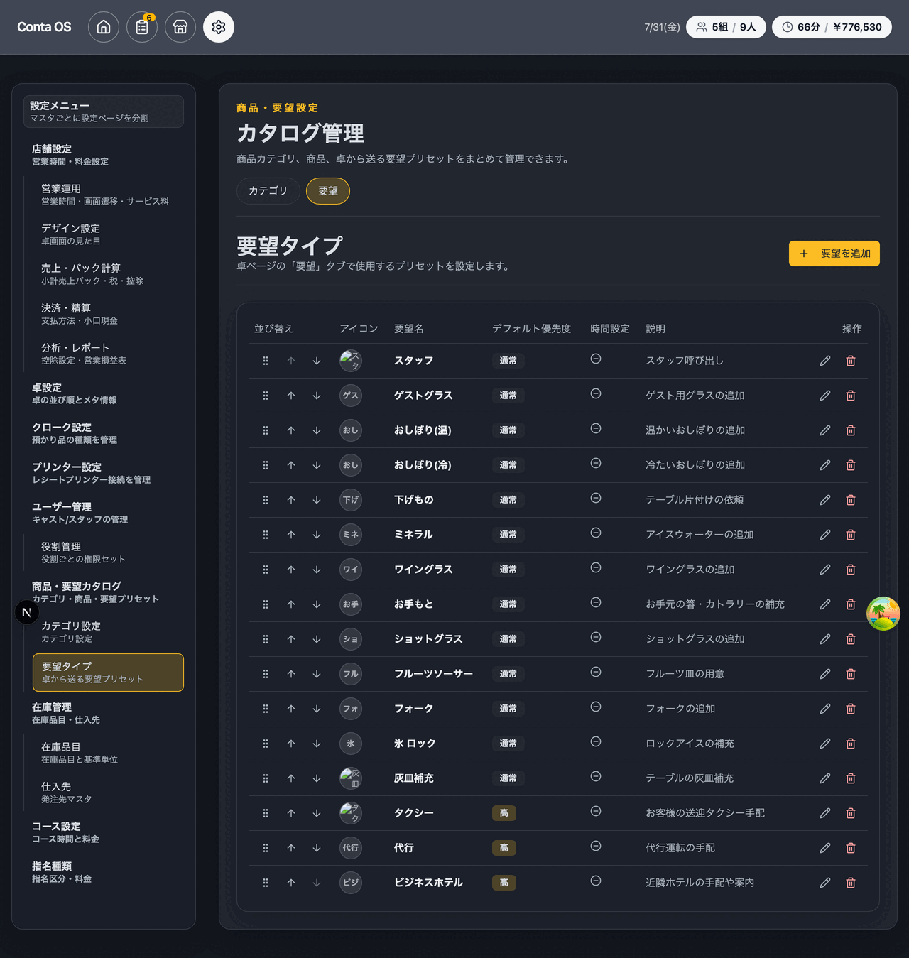 要望タイプ